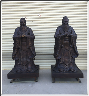 2米高孔子銅像