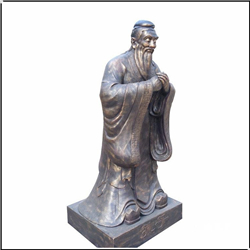 孔子問(wèn)禮雕塑擺件